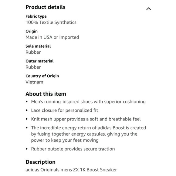 ADIDAS MEN'S ORIGINALS ZX 1K BOOST SNEAKERS Size 8.5 BLACK WHITE LHG 029003 - Picture 12 of 12